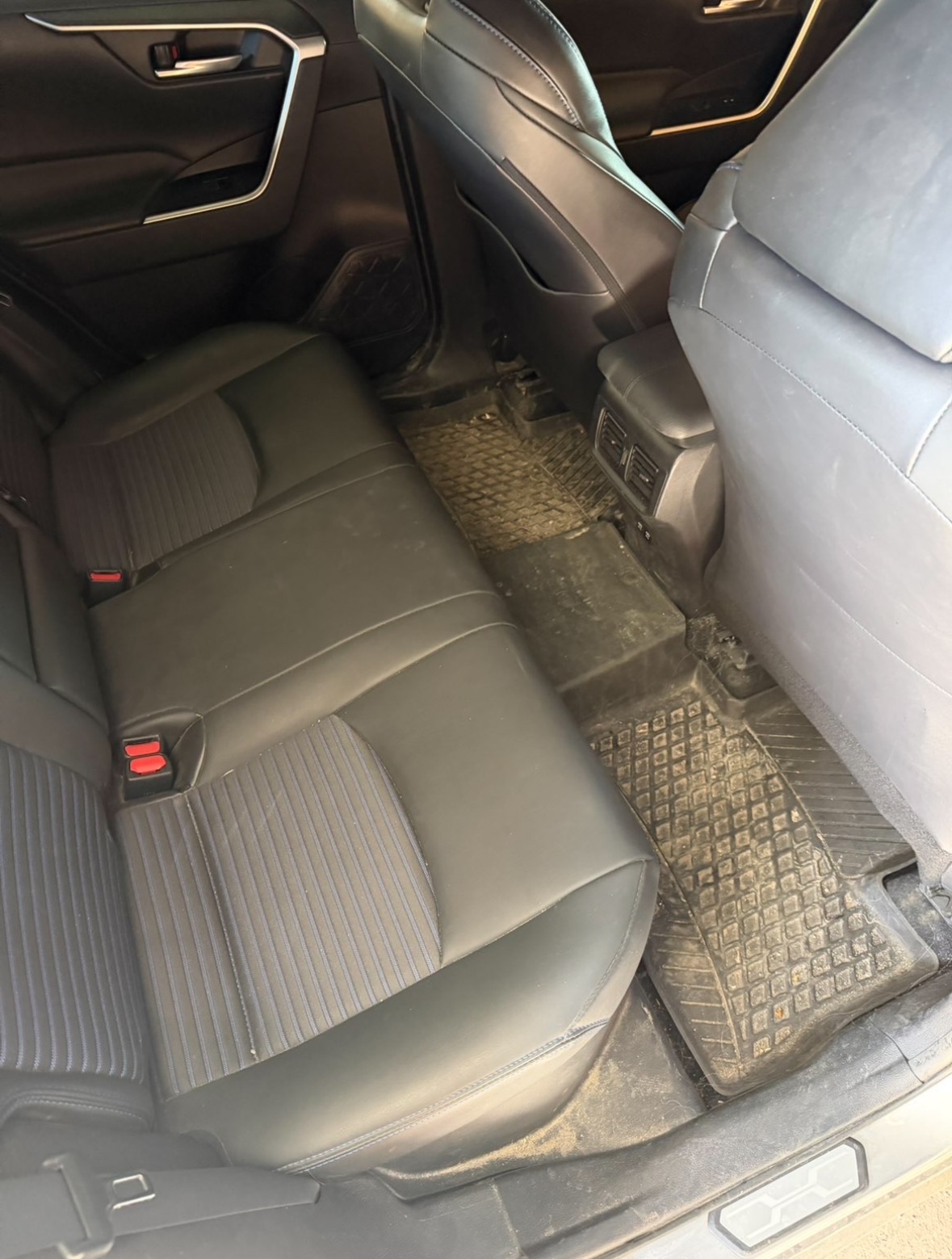 Before — Toyota RAV4 — Rear interior deep clean
